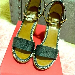 Valentino Wedge/ Navy 37